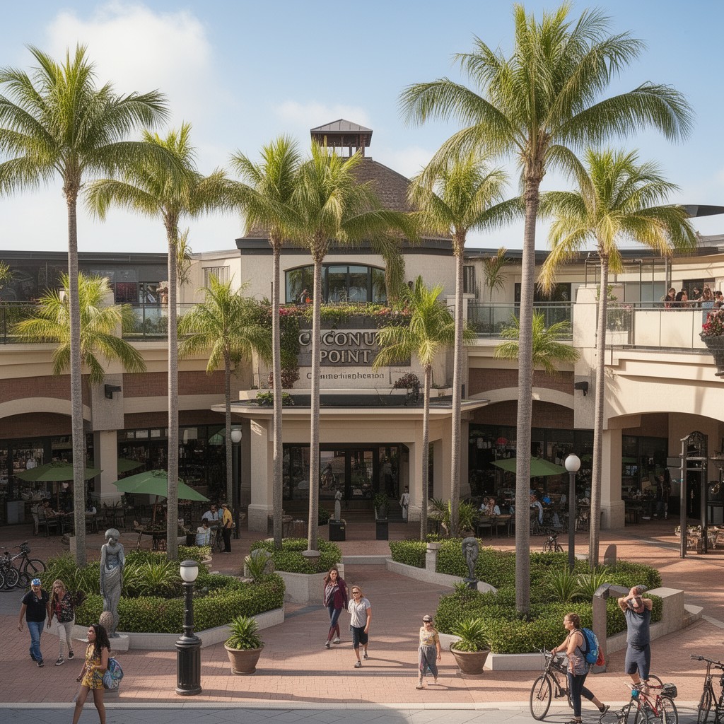 AI-generated illustration of Coconut Point