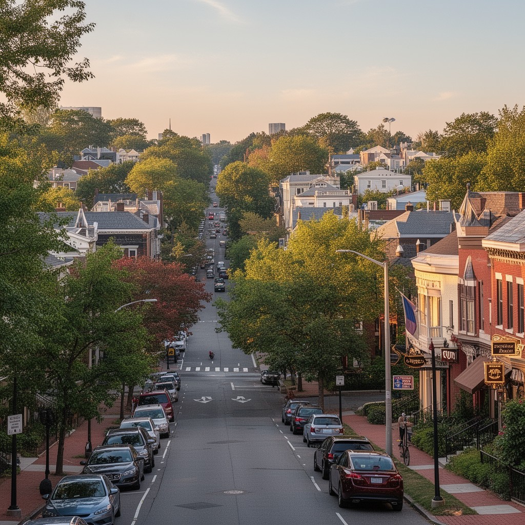 AI-generated illustration of Cleveland Park