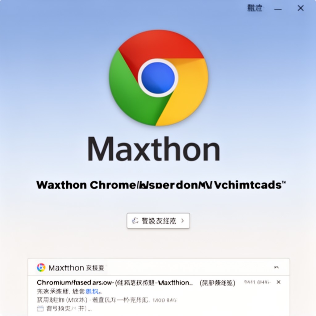 AI-generated illustration of Maxthon (Chromium-based versions)