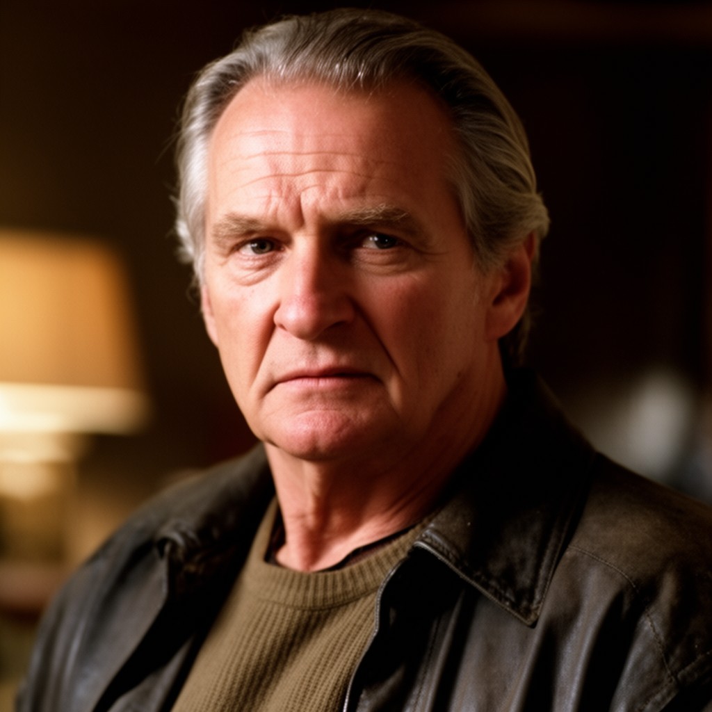 AI-generated illustration of Brian Dennehy
