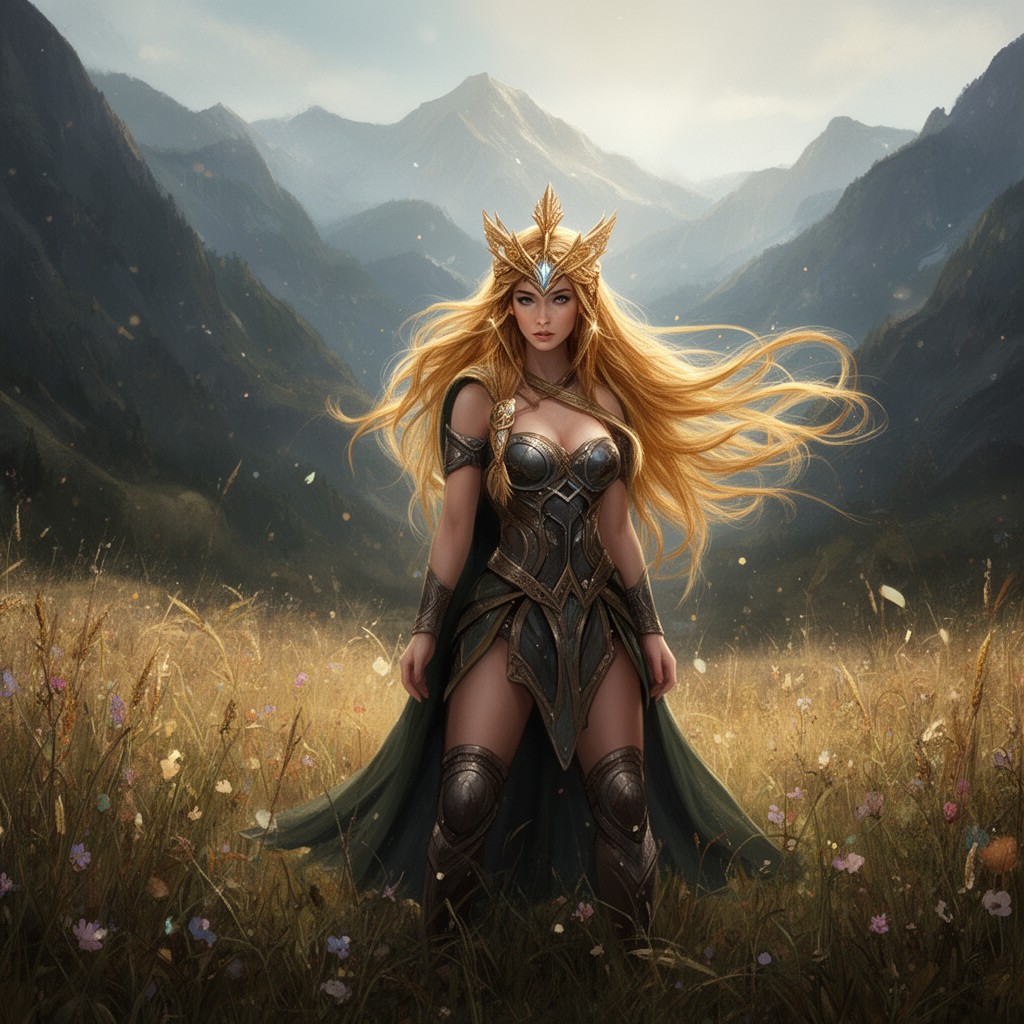 AI-generated illustration of Sif