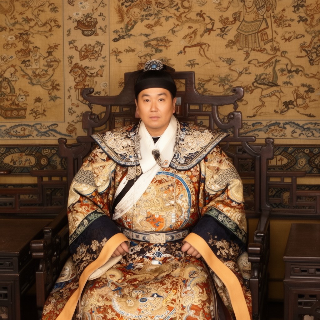 AI-generated illustration of Hongzhi Emperor