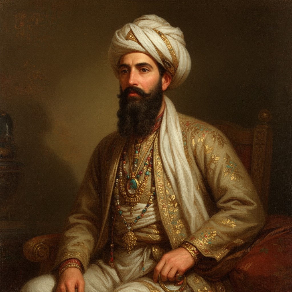 AI-generated illustration of Zaman Shah Durrani