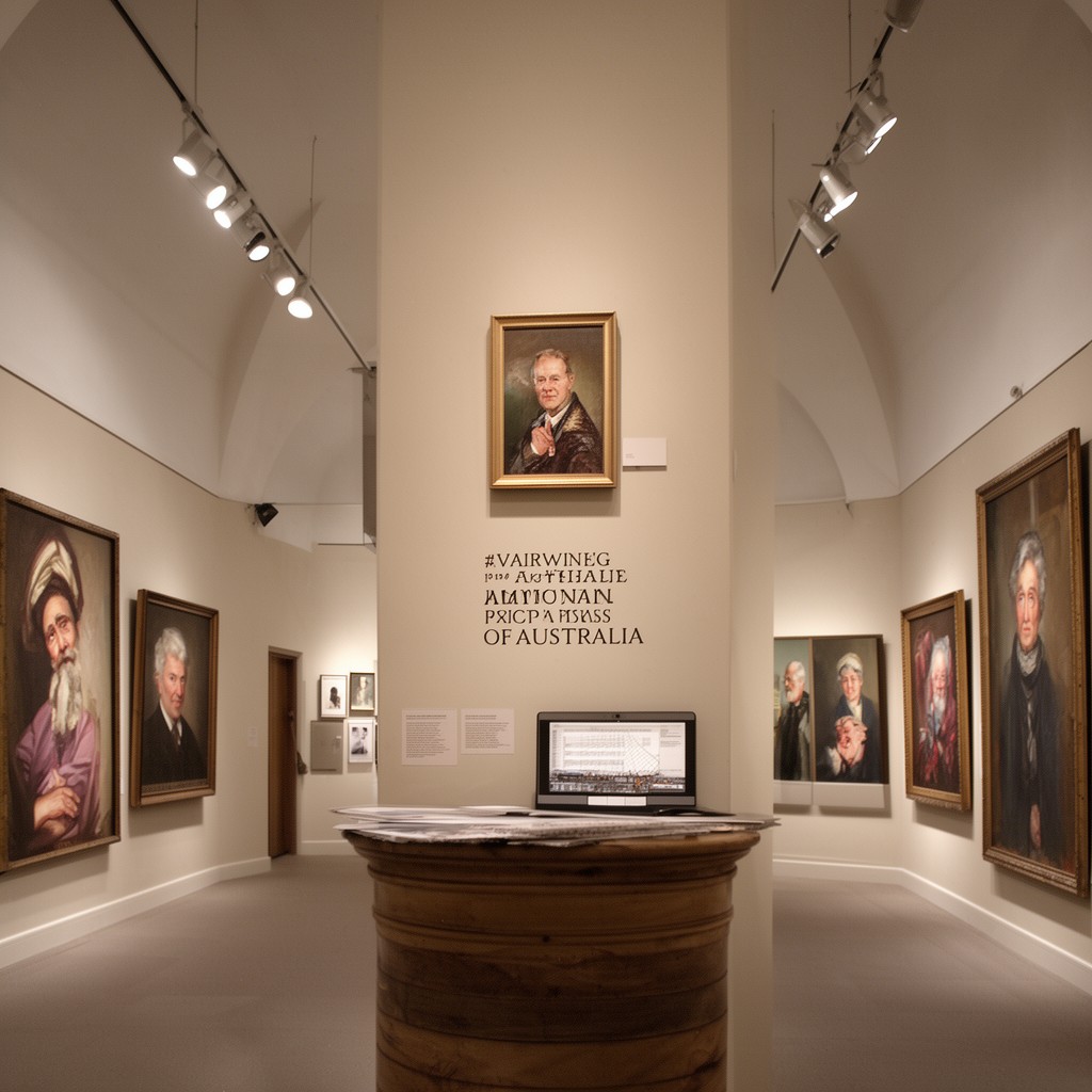 AI-generated illustration of National Portrait Gallery of Australia