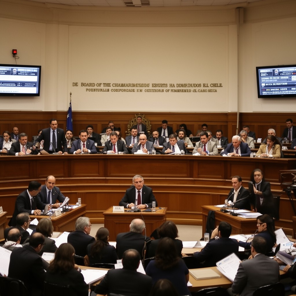 AI-generated illustration of Board of the Chamber of Deputies of Chile