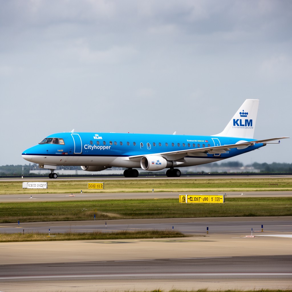 AI-generated illustration of KLM Cityhopper
