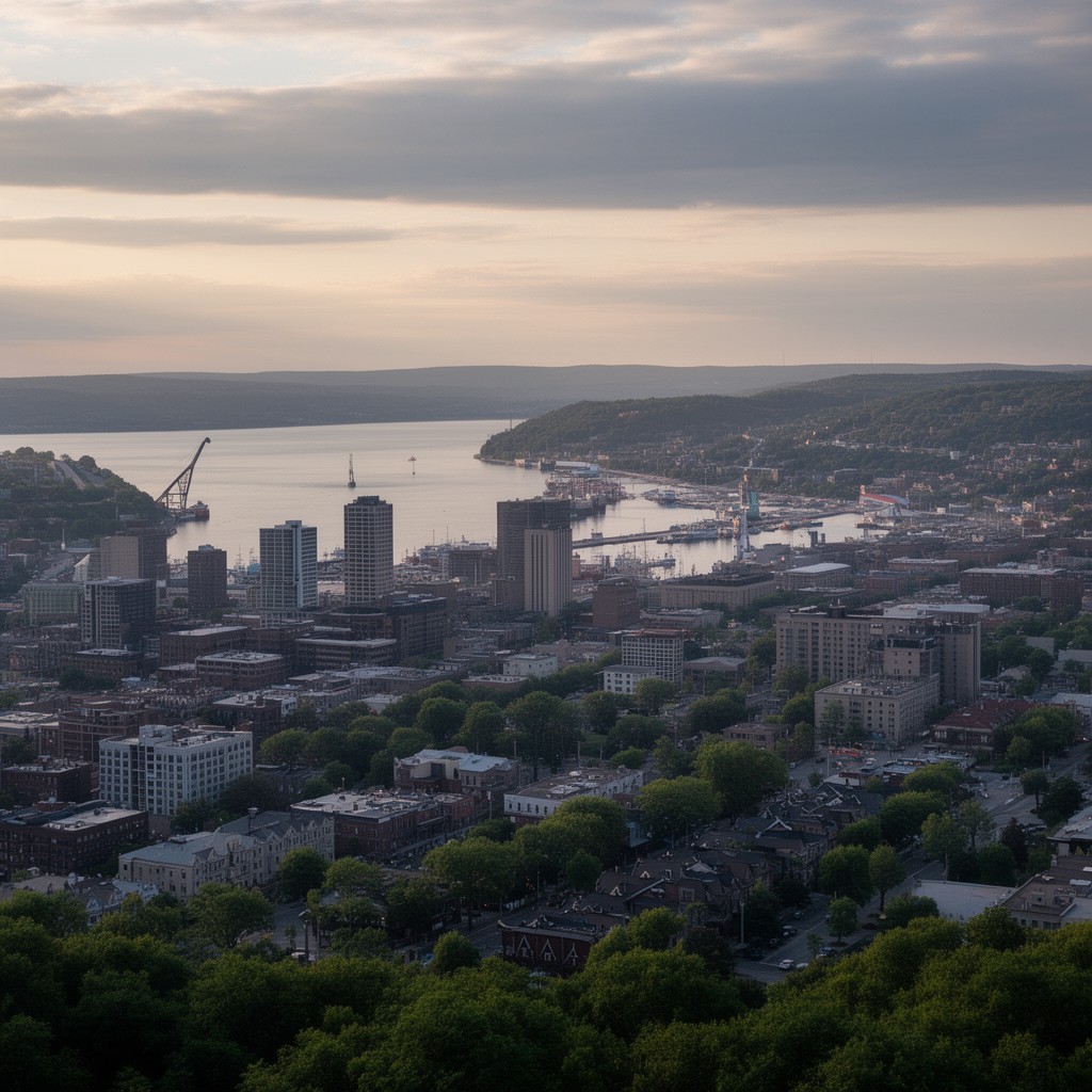 AI-generated illustration of Superior, Wisconsin