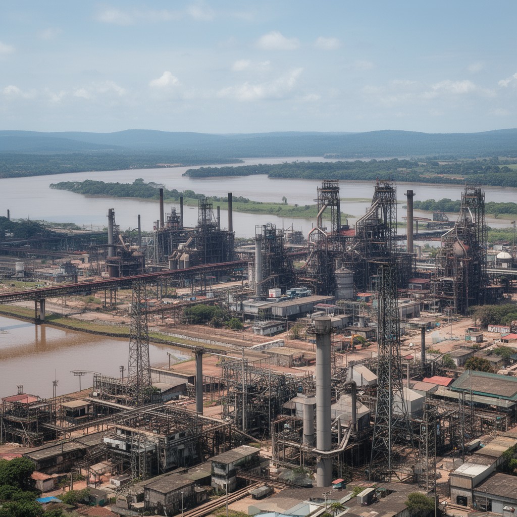 AI-generated illustration of Ciudad Guayana