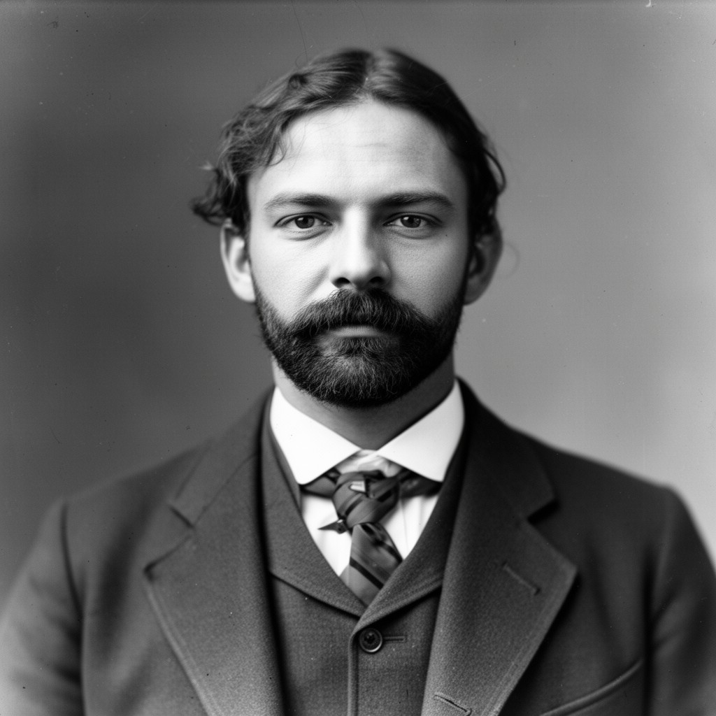 AI-generated illustration of Louis Lingg