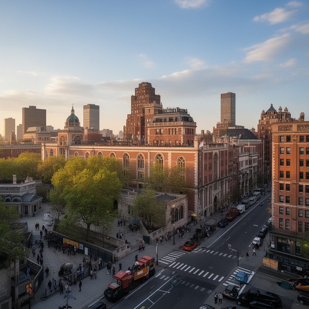 AI-generated illustration of Hunter College