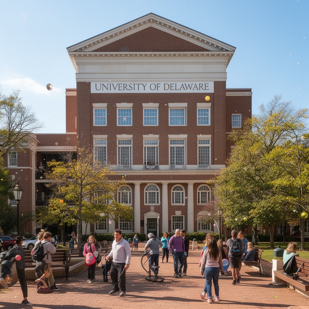 AI-generated illustration of University of Delaware