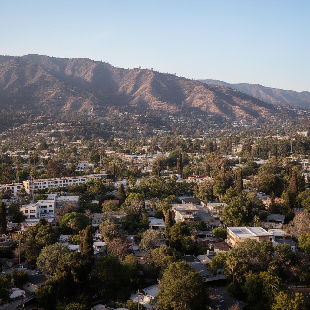 AI-generated illustration of Altadena