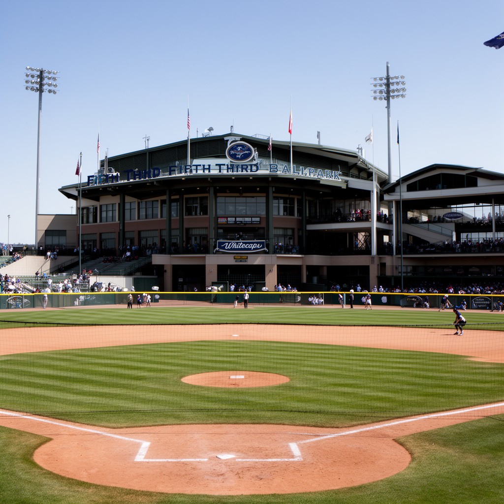 AI-generated illustration of Fifth Third Ballpark