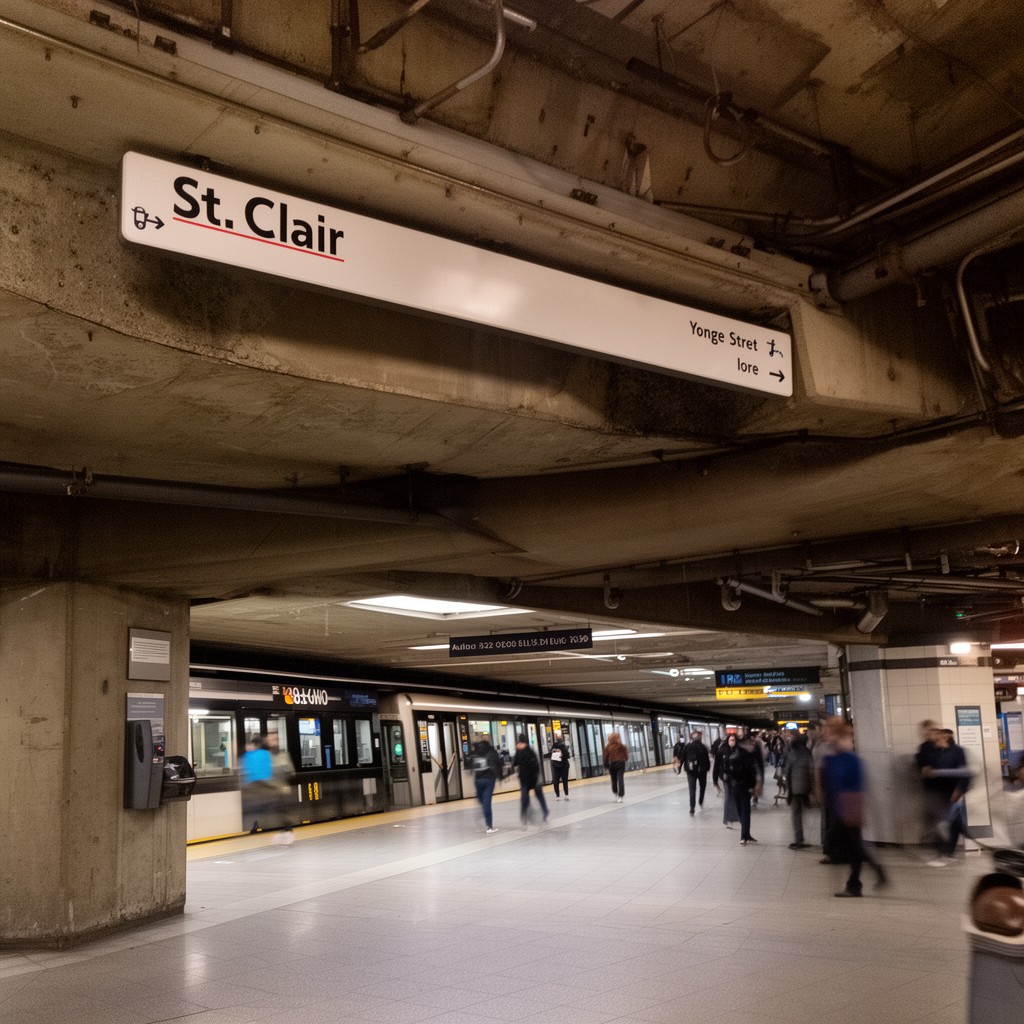 AI-generated illustration of St. Clair station