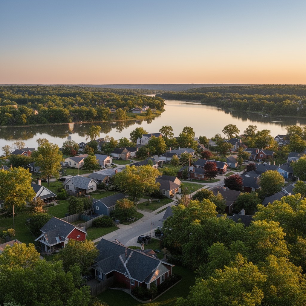 AI-generated illustration of Smithville, Missouri