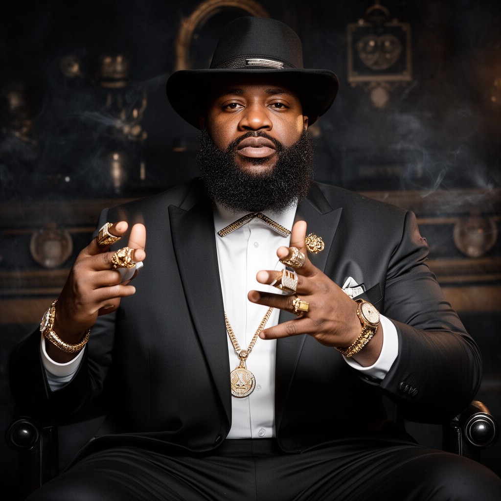 AI-generated illustration of Rick Ross