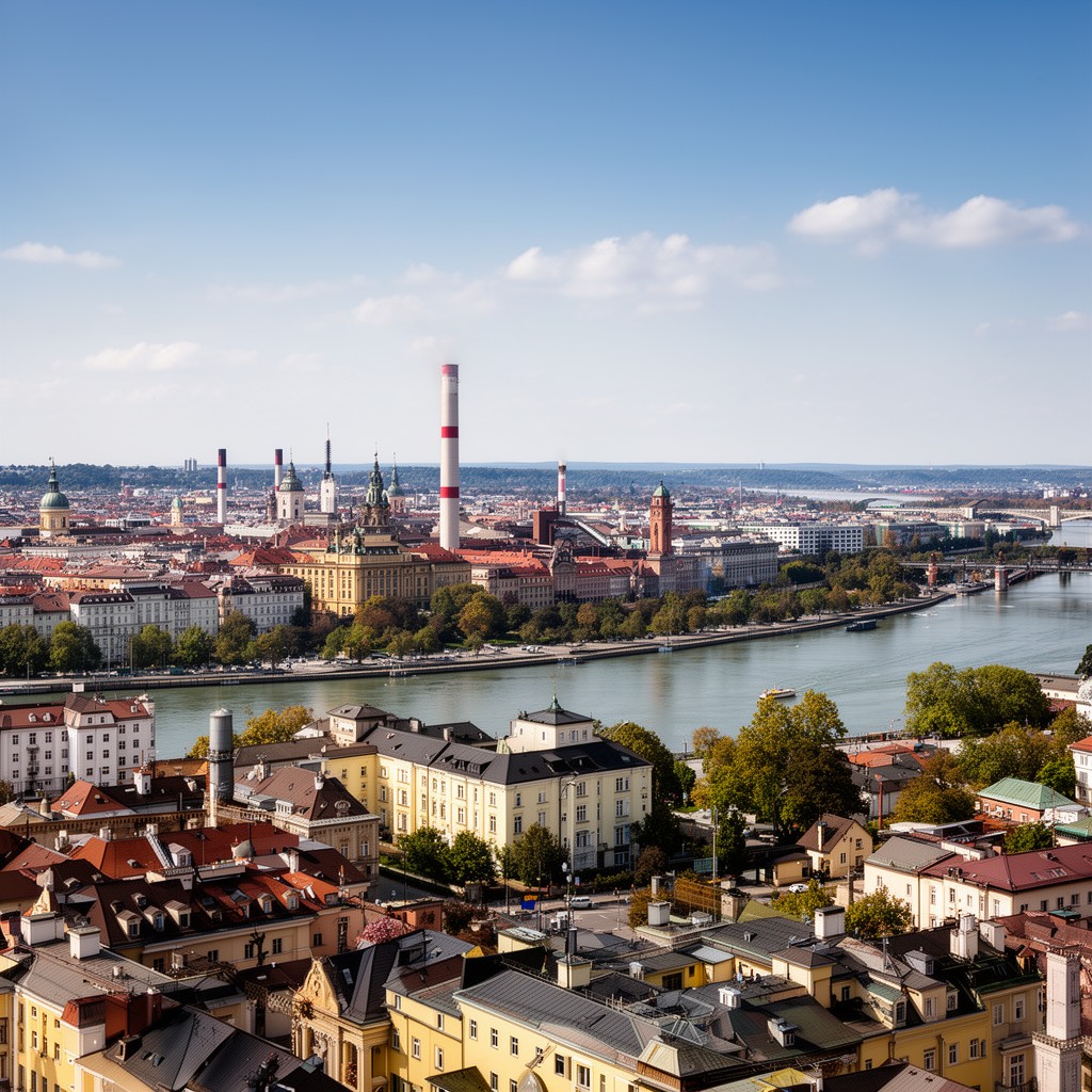 AI-generated illustration of Linz