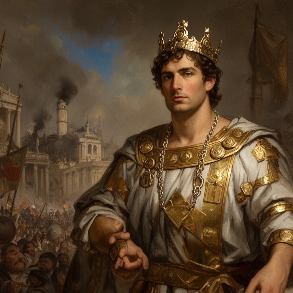 AI-generated illustration of Vitellius
