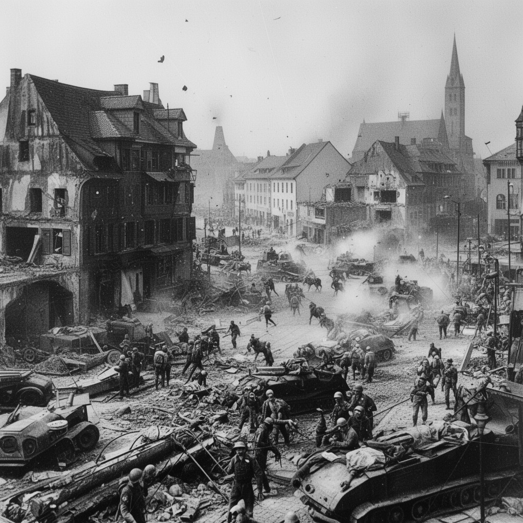 AI-generated illustration of Capture of Frankfurt