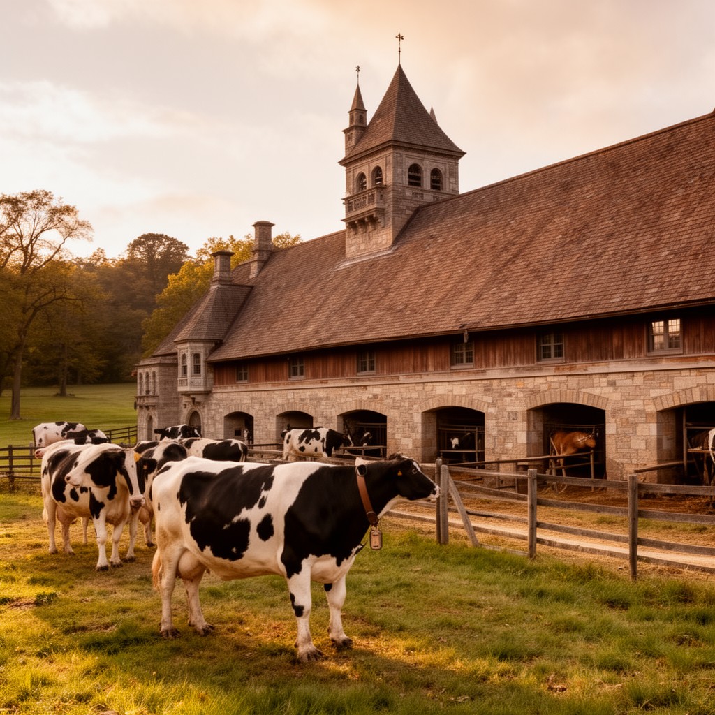 AI-generated illustration of Biltmore Dairy Barn