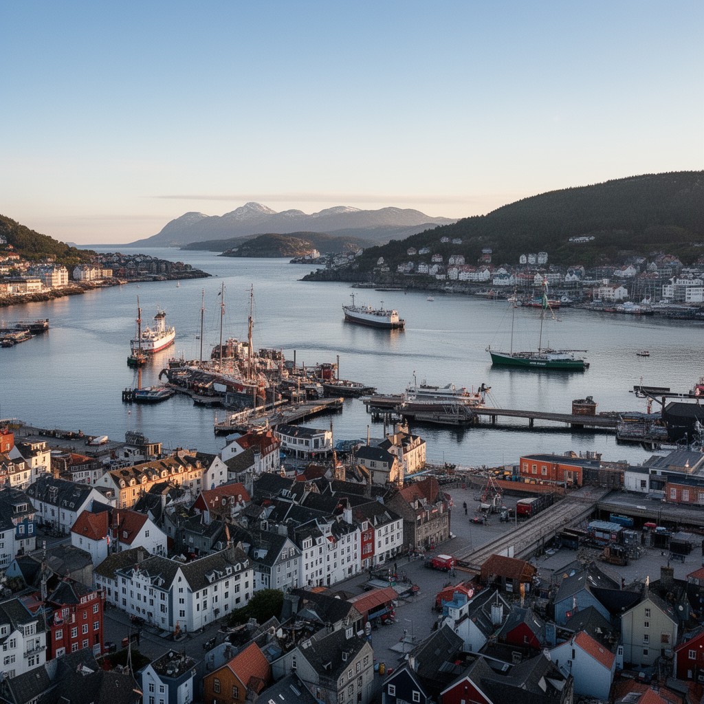 AI-generated illustration of Haugesund