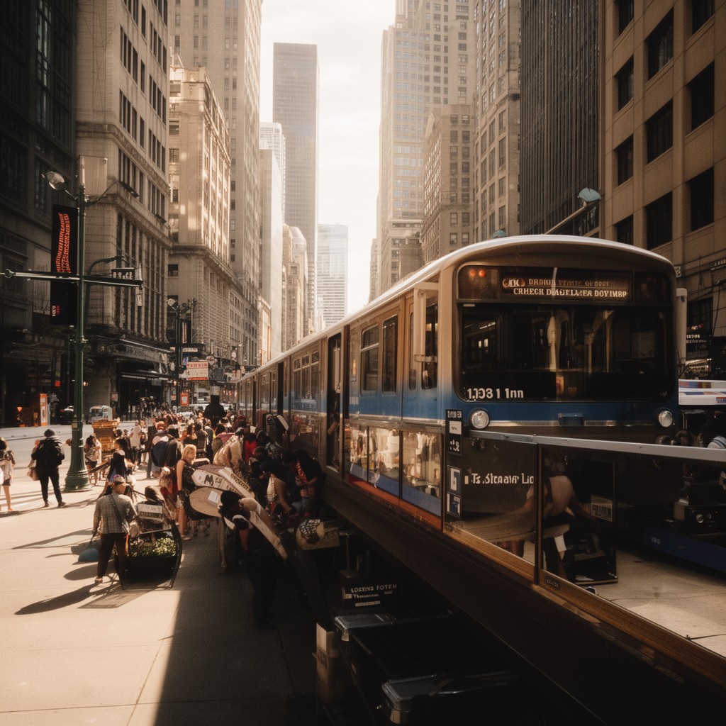 AI-generated illustration of CTA Brown Line