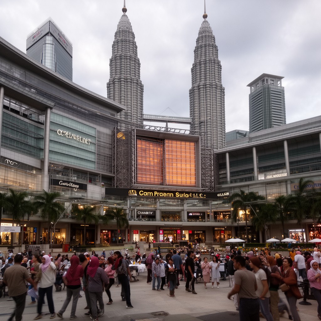 AI-generated illustration of Suria KLCC
