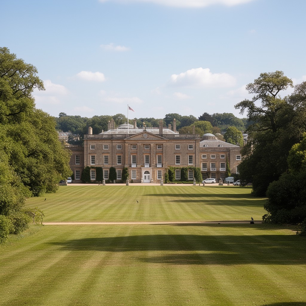 AI-generated illustration of Bagshot Park