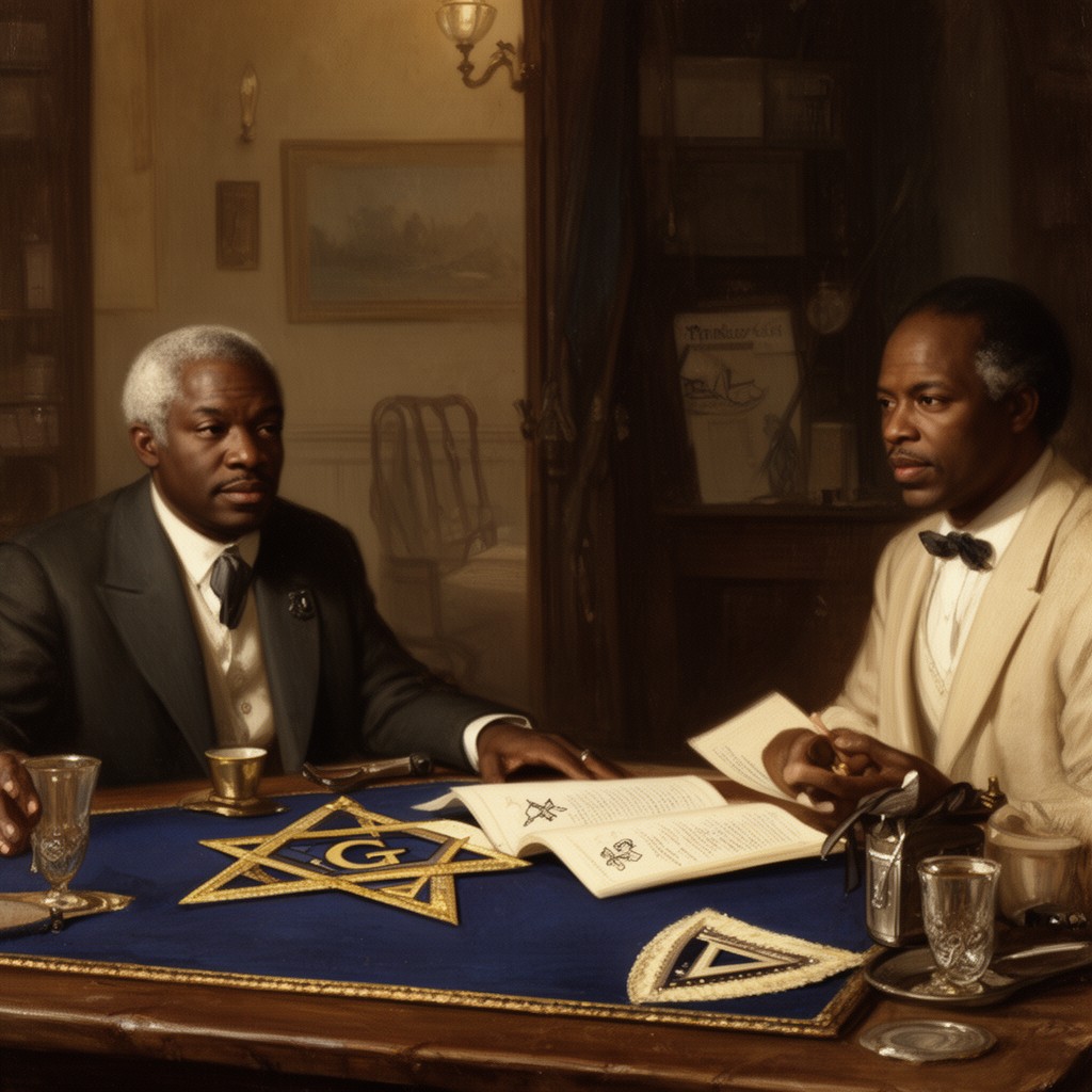 AI-generated illustration of Prince Hall Freemasonry