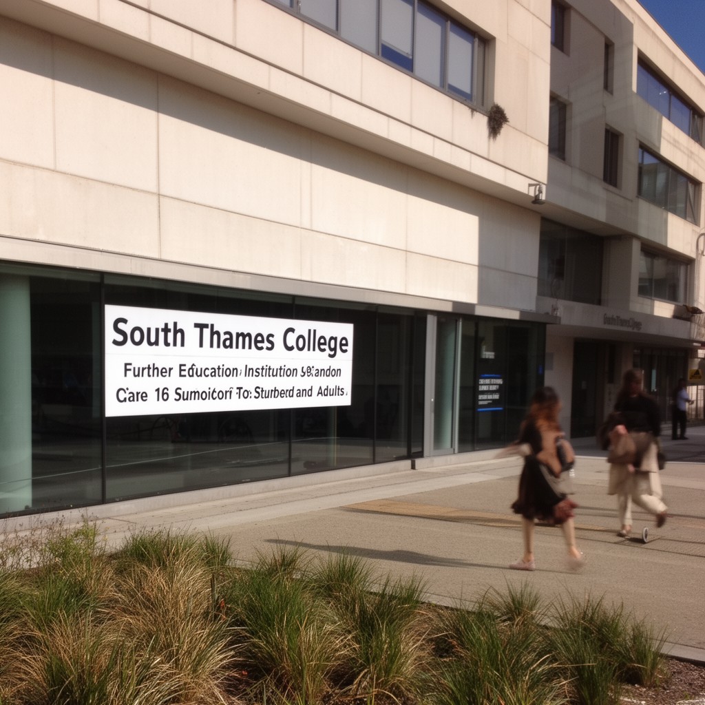 AI-generated illustration of South Thames College
