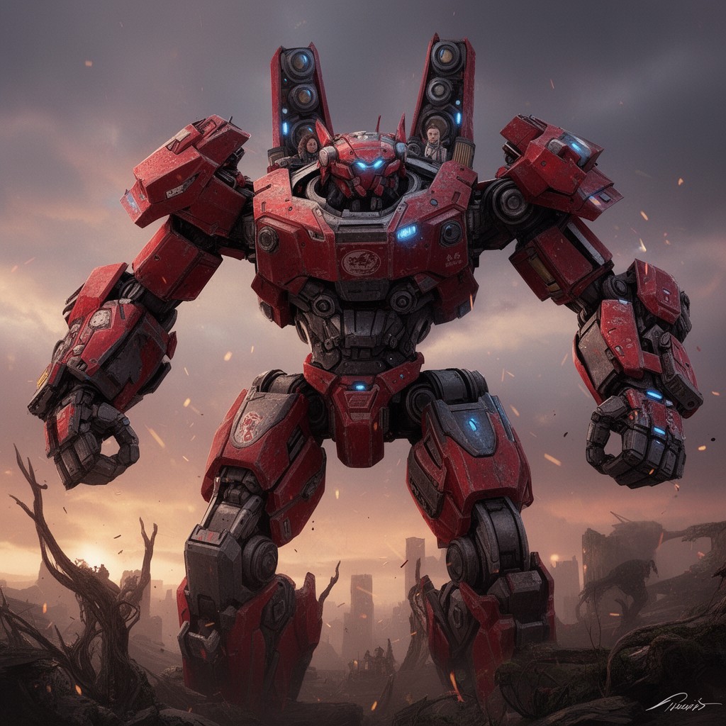 AI-generated illustration of Crimson Typhoon