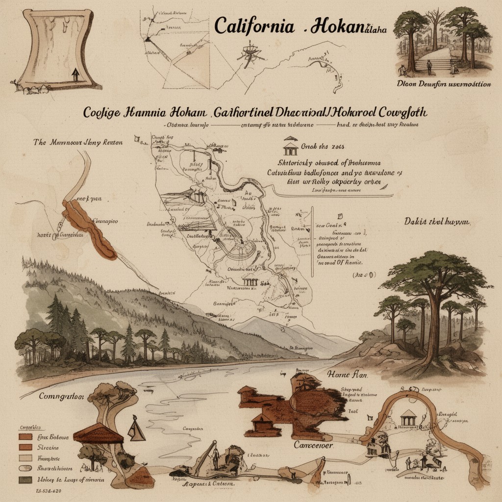 AI-generated illustration of California Hokan