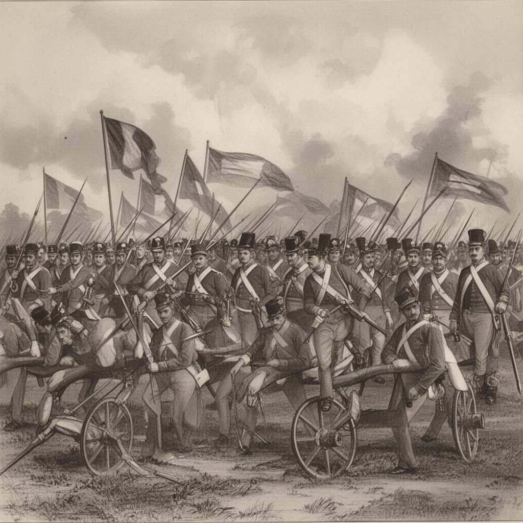 AI-generated illustration of Queen's Rangers