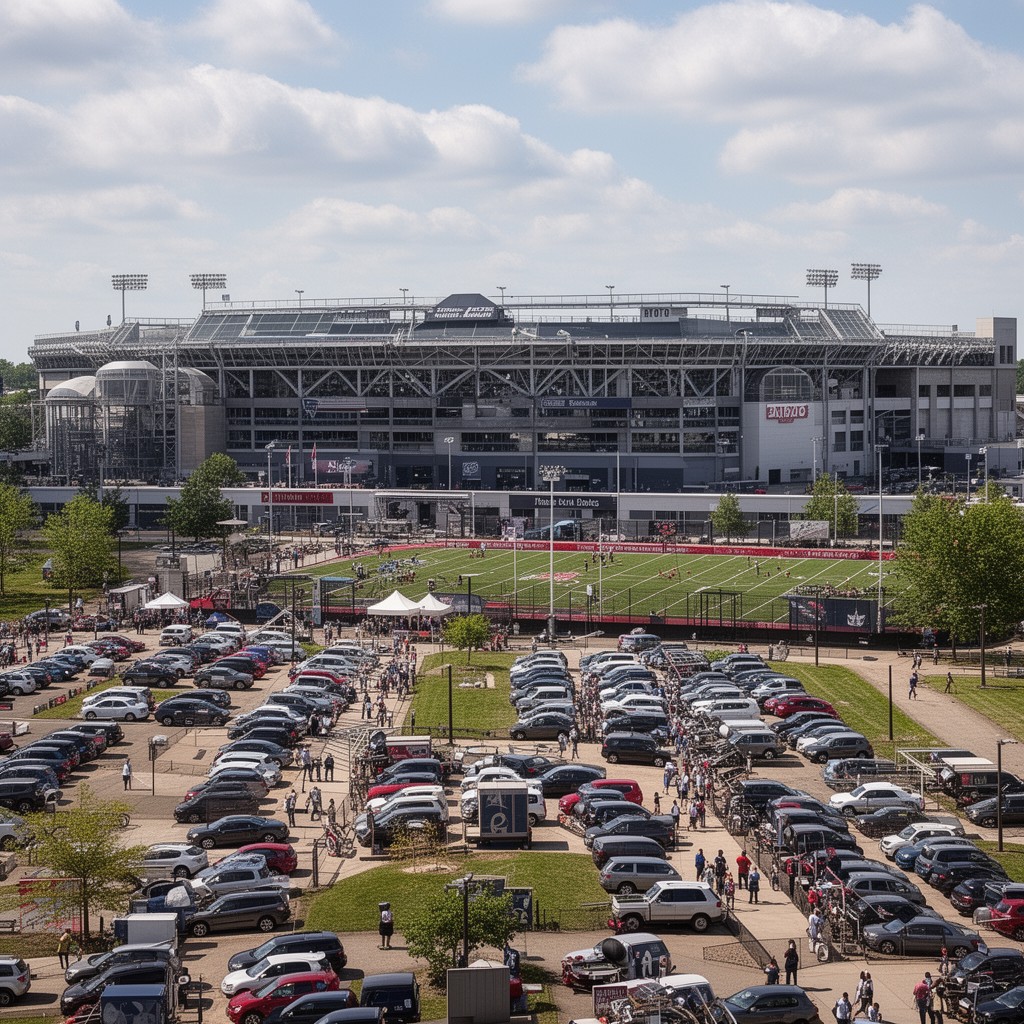 AI-generated illustration of Foxboro Stadium