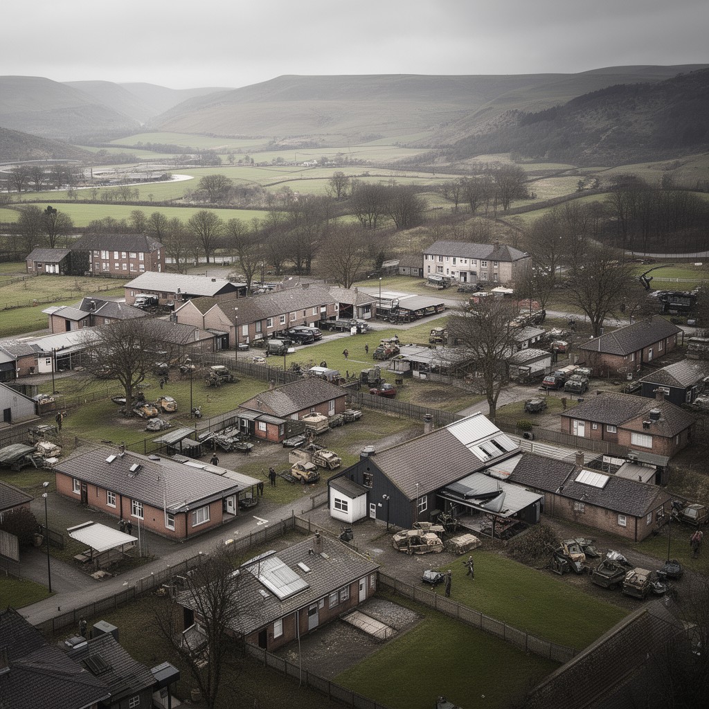 AI-generated illustration of Catterick Garrison