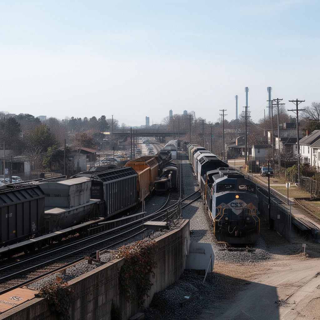 AI-generated illustration of CSX RF&P Subdivision