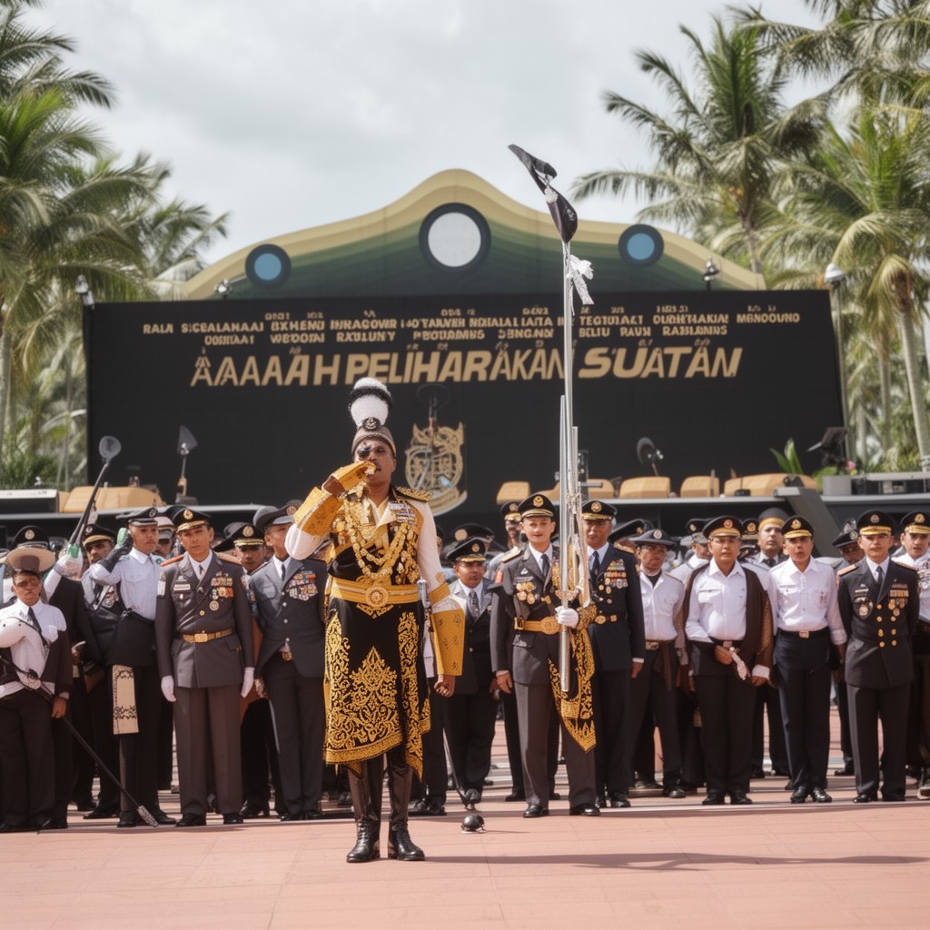 AI-generated illustration of Allah Peliharakan Sultan