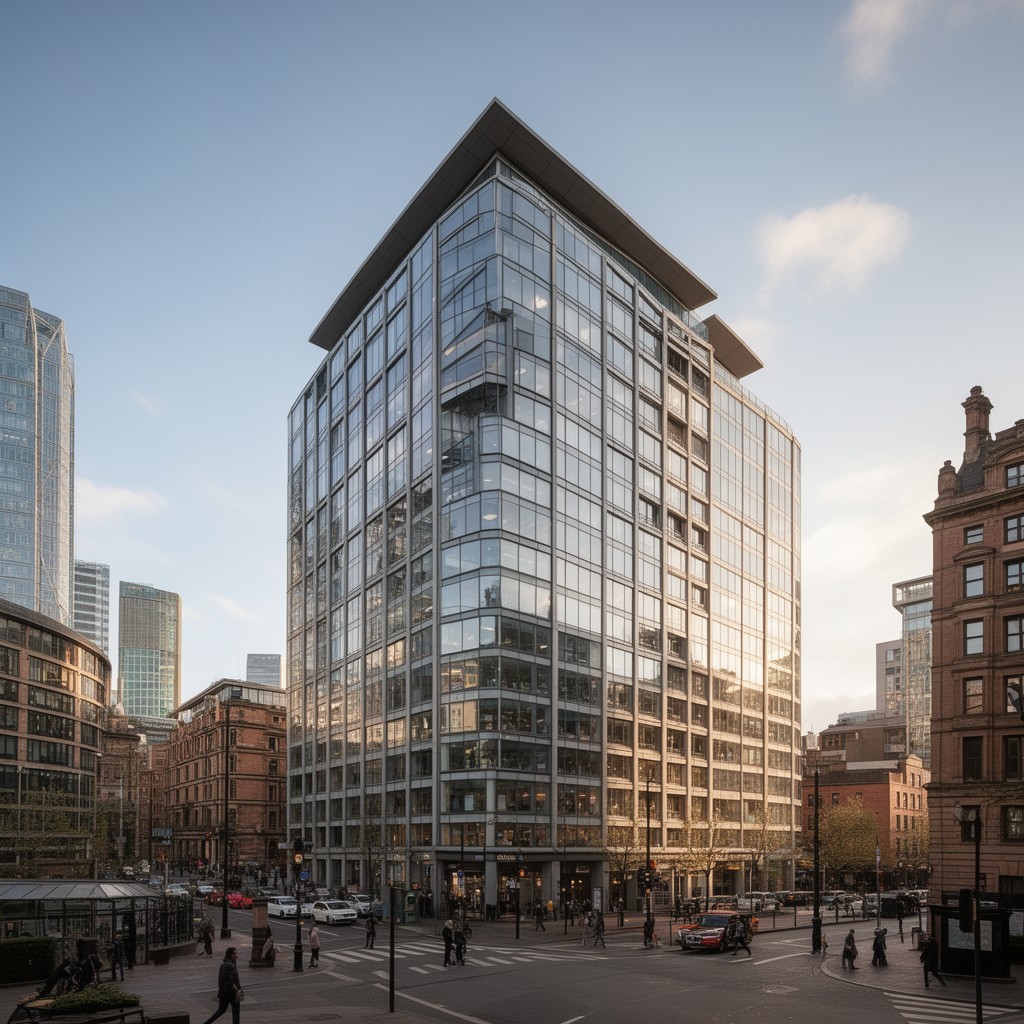 AI-generated illustration of 1 Hardman Square