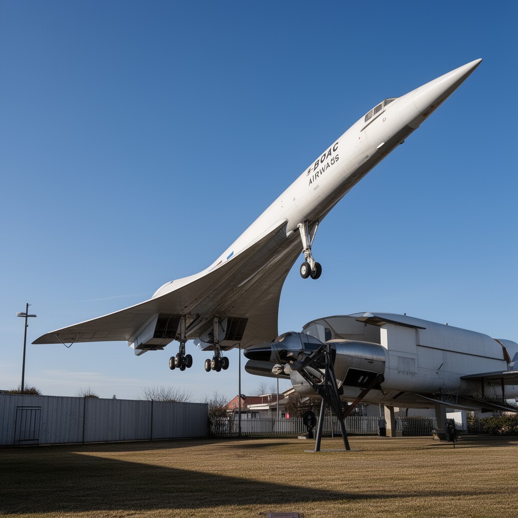 AI-generated illustration of Concorde G-BOAC