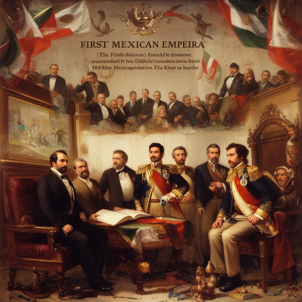 AI-generated illustration of First Mexican Empire