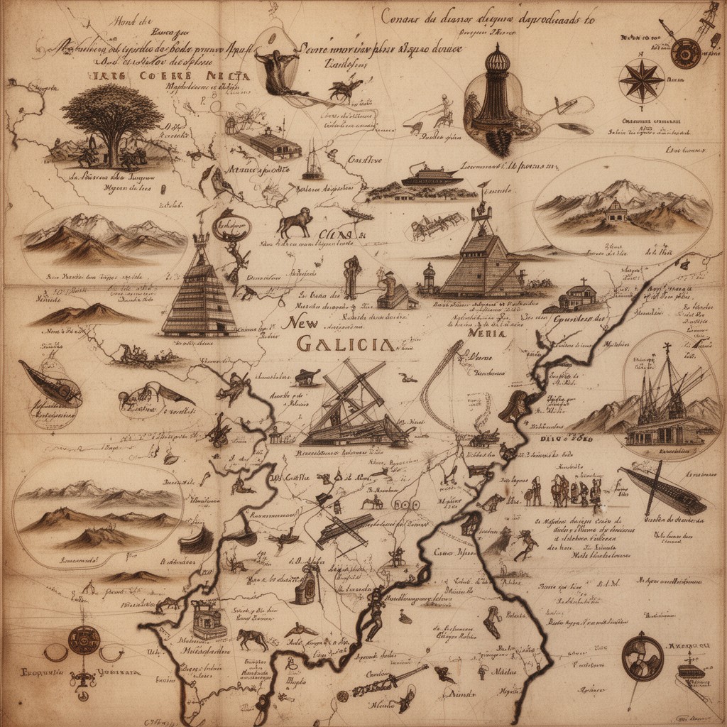 AI-generated illustration of New Galicia
