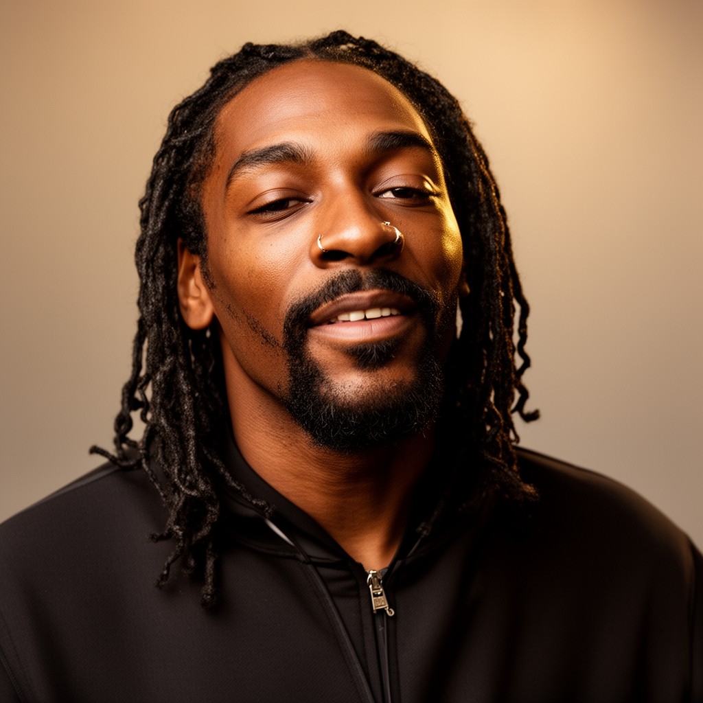 AI-generated illustration of Calvin Cordozar Broadus Jr.