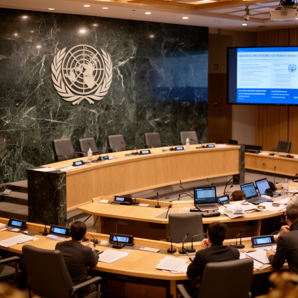 AI-generated illustration of United Nations Security Council