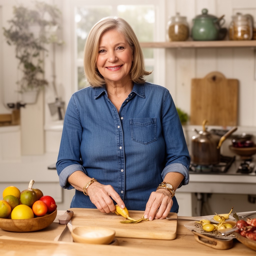 AI-generated illustration of Martha Stewart