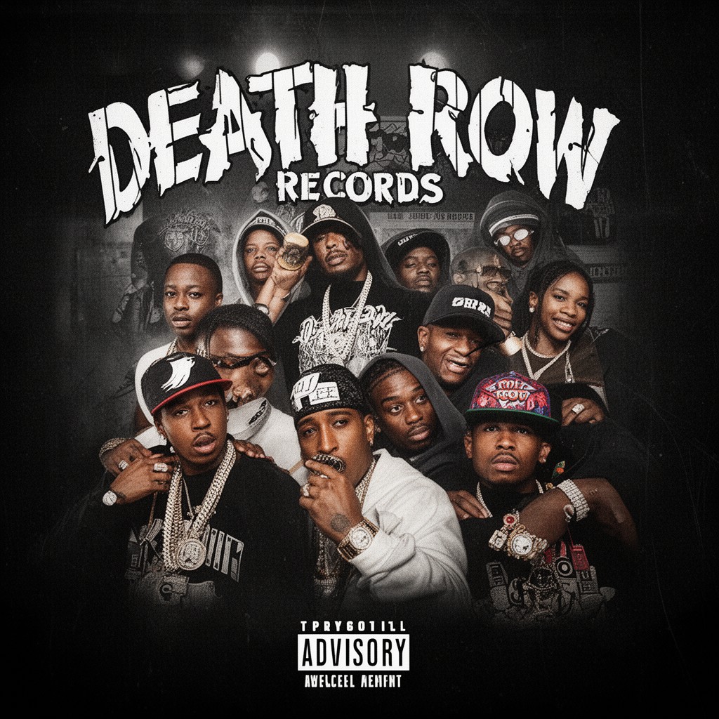 AI-generated illustration of Death Row Records