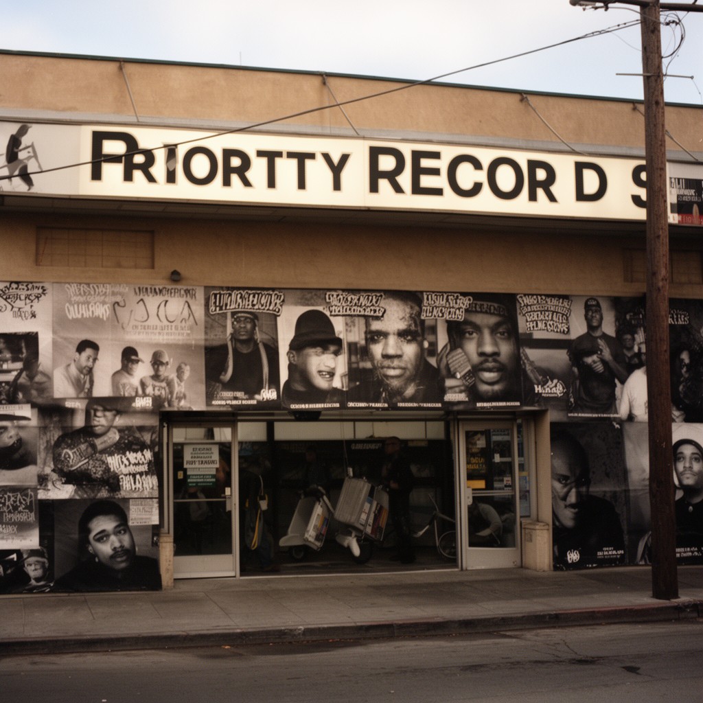 AI-generated illustration of Priority Records