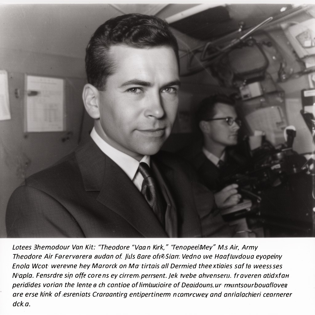 AI-generated illustration of navigator: Theodore Van Kirk