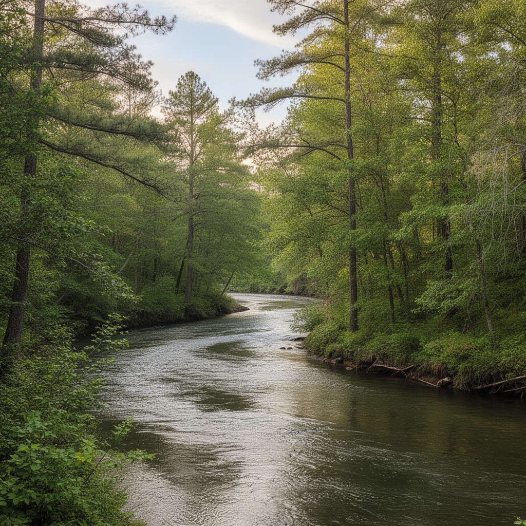 AI-generated illustration of Chattahoochee River