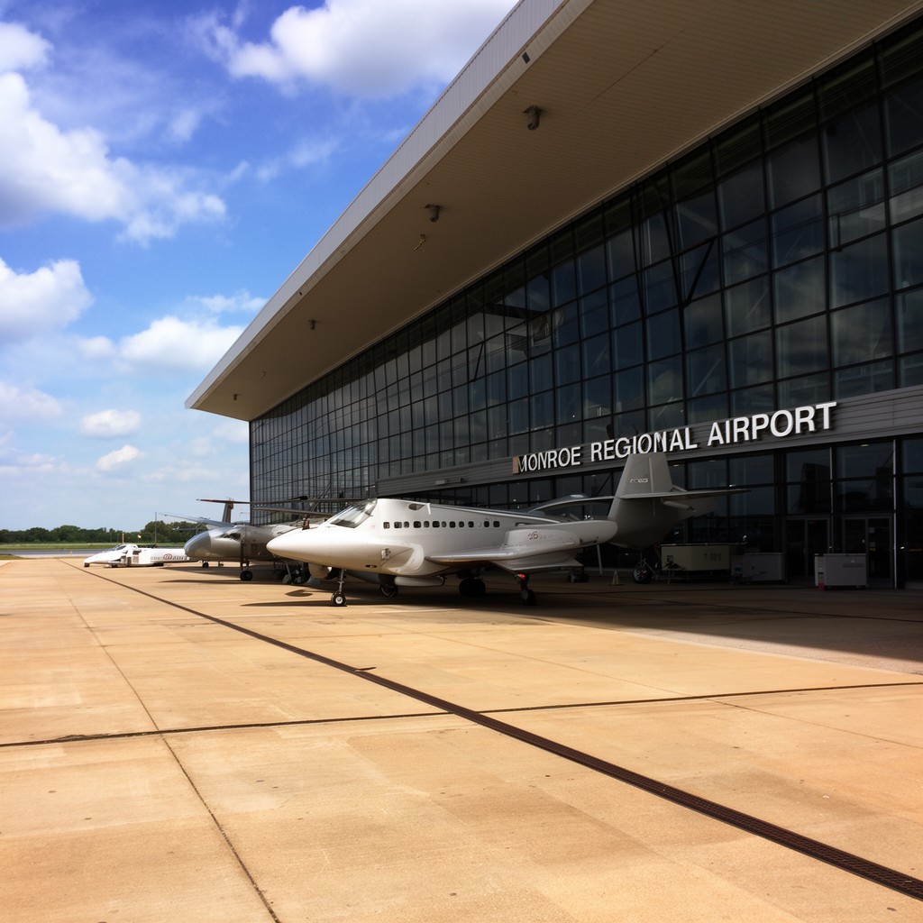 AI-generated illustration of Monroe Regional Airport