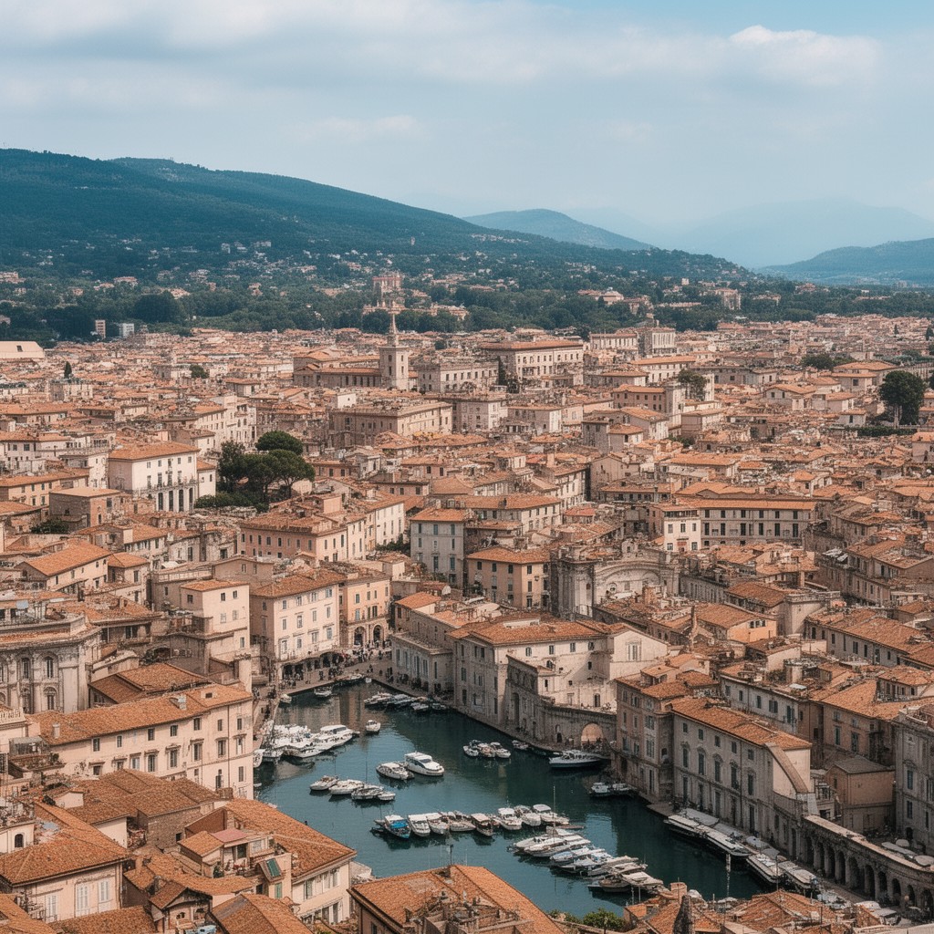 AI-generated illustration of Ancona